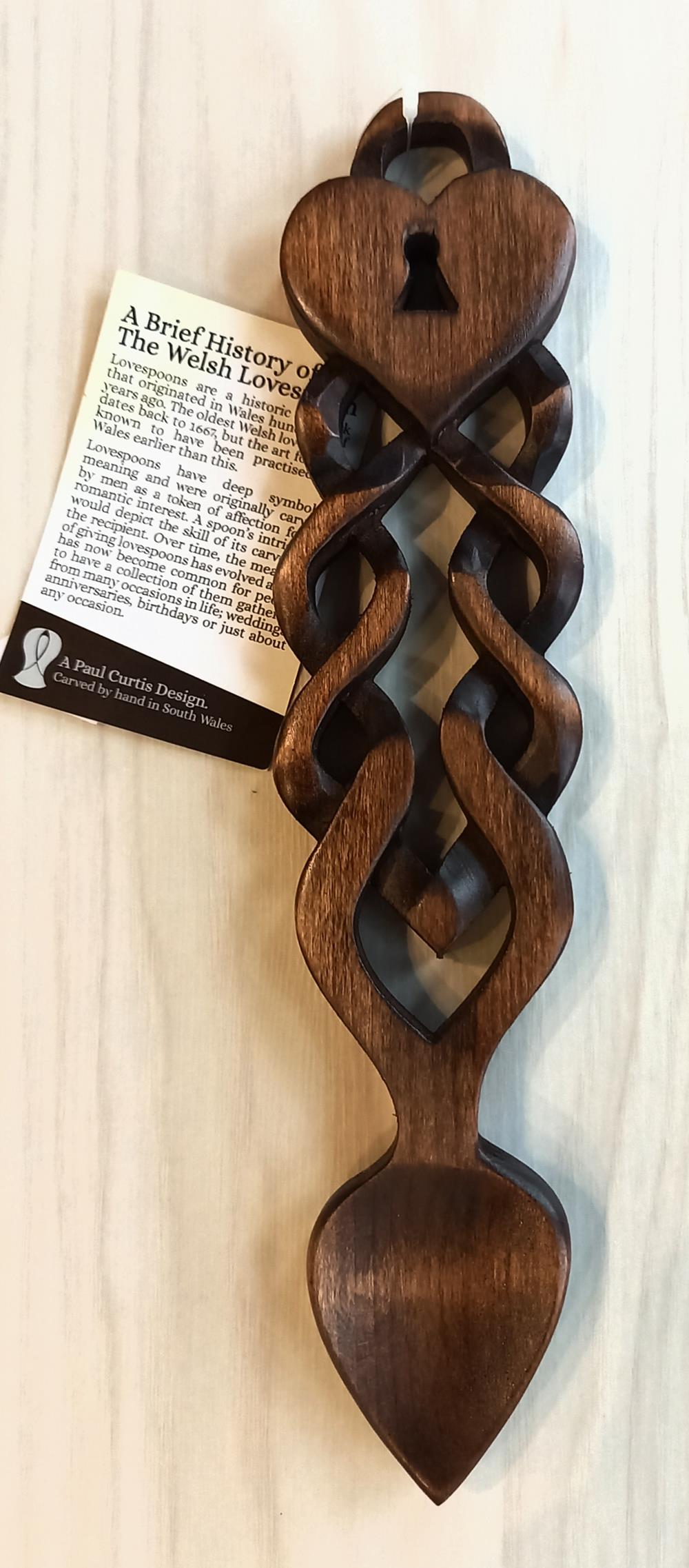 Key Hole Heart & Twisted Stem Lovespoon