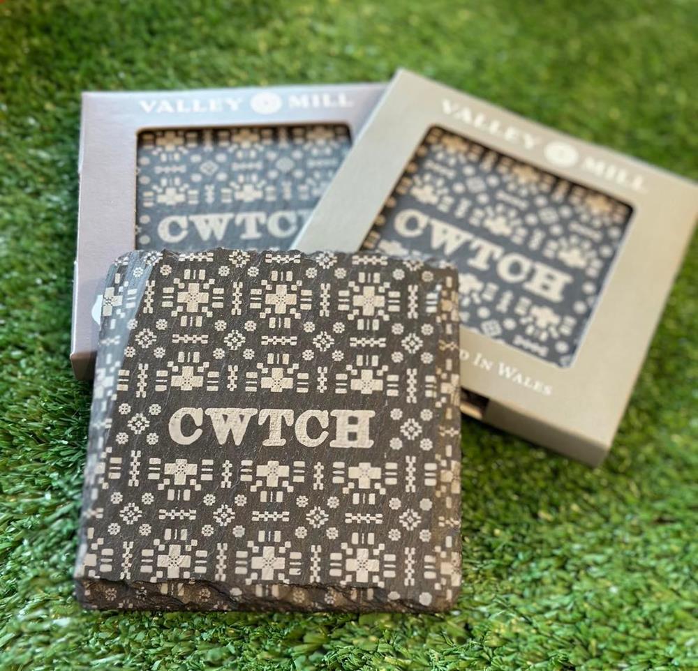 Welsh Slate Coaster (Choice of Designs)