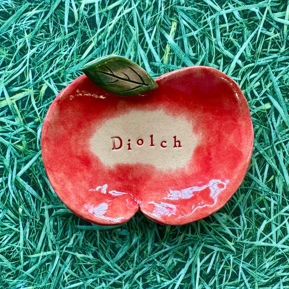 Diolch Apple Ceramic Dish