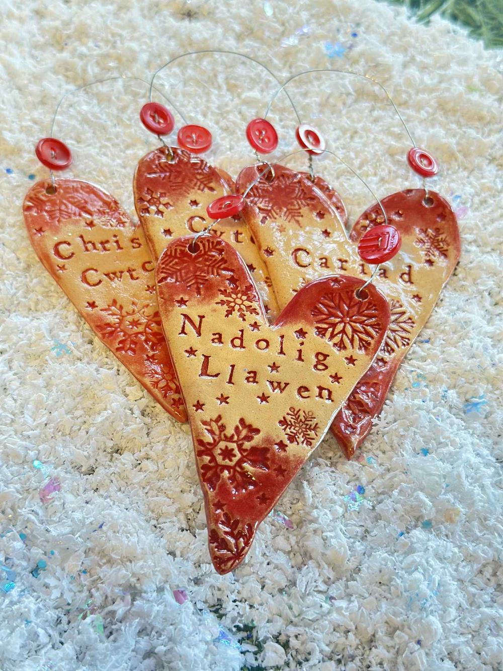 Christmas Ceramic Heart