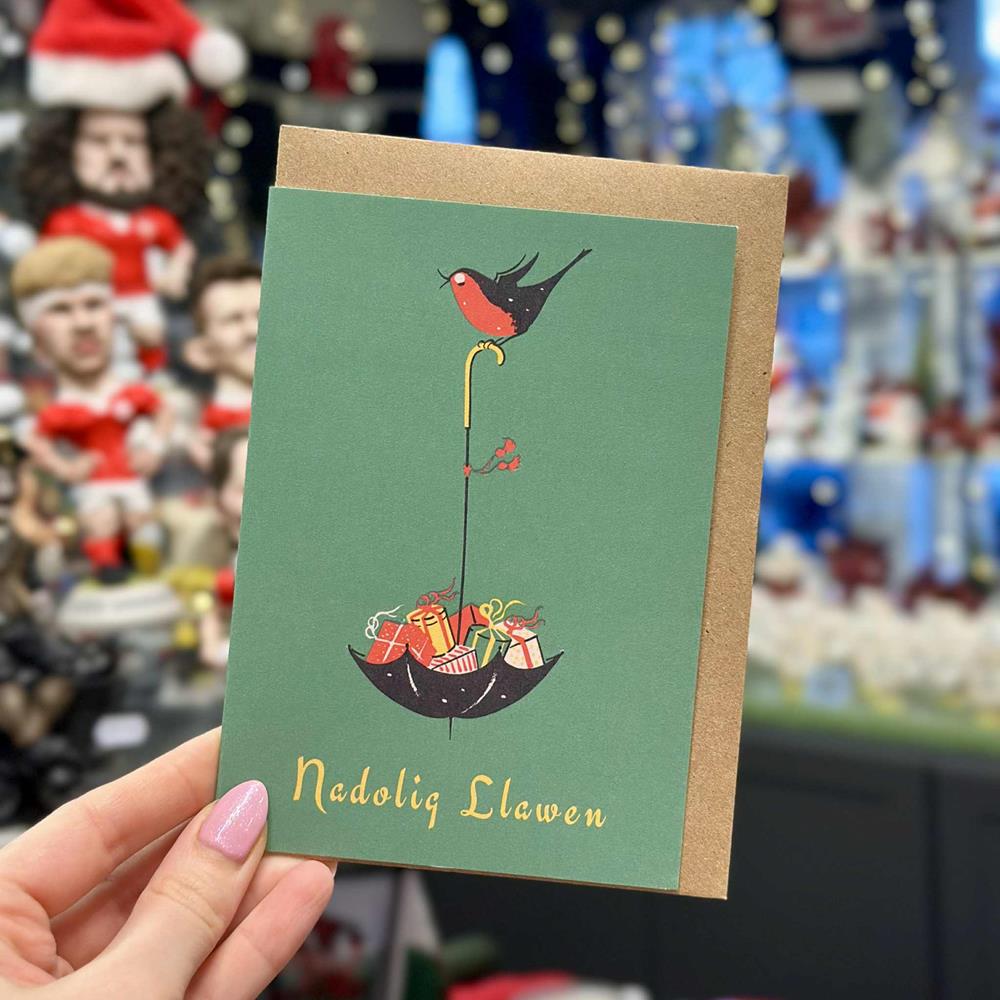 Robin Nadolig Llawen Card