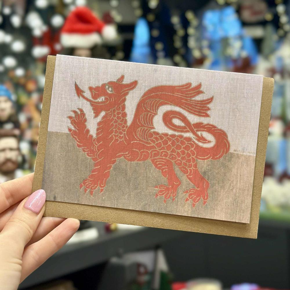 Traditional Welsh Flag Card