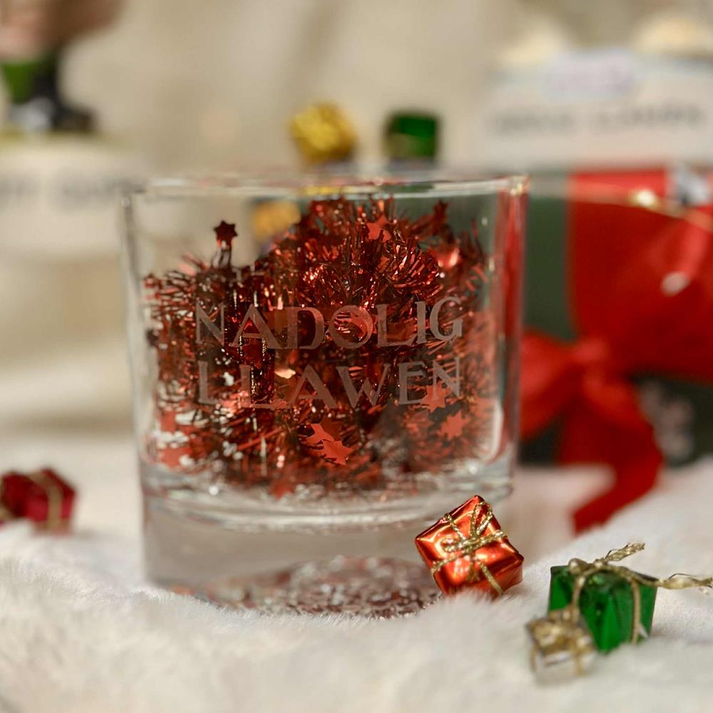 Santa Whisky Glass