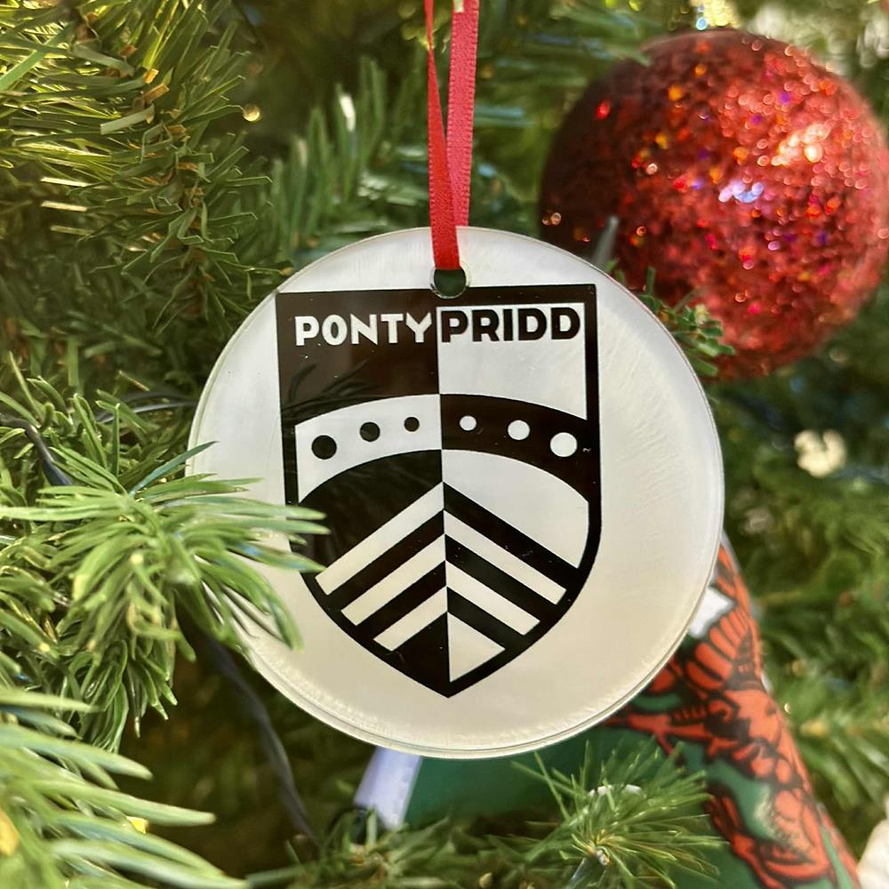 Pontypridd Acrylic Christmas Decoration
