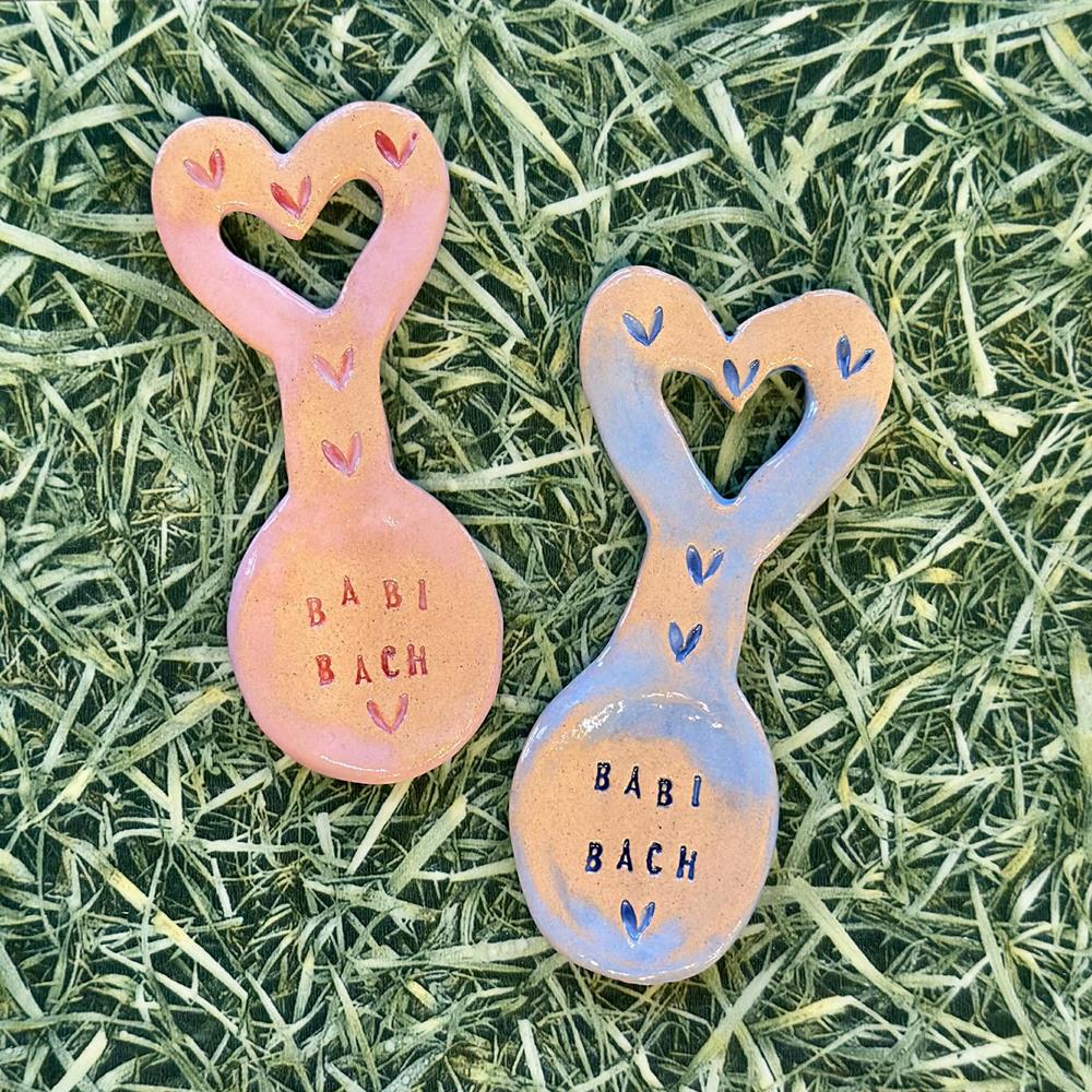 Babi Bach Ceramic Lovespoon