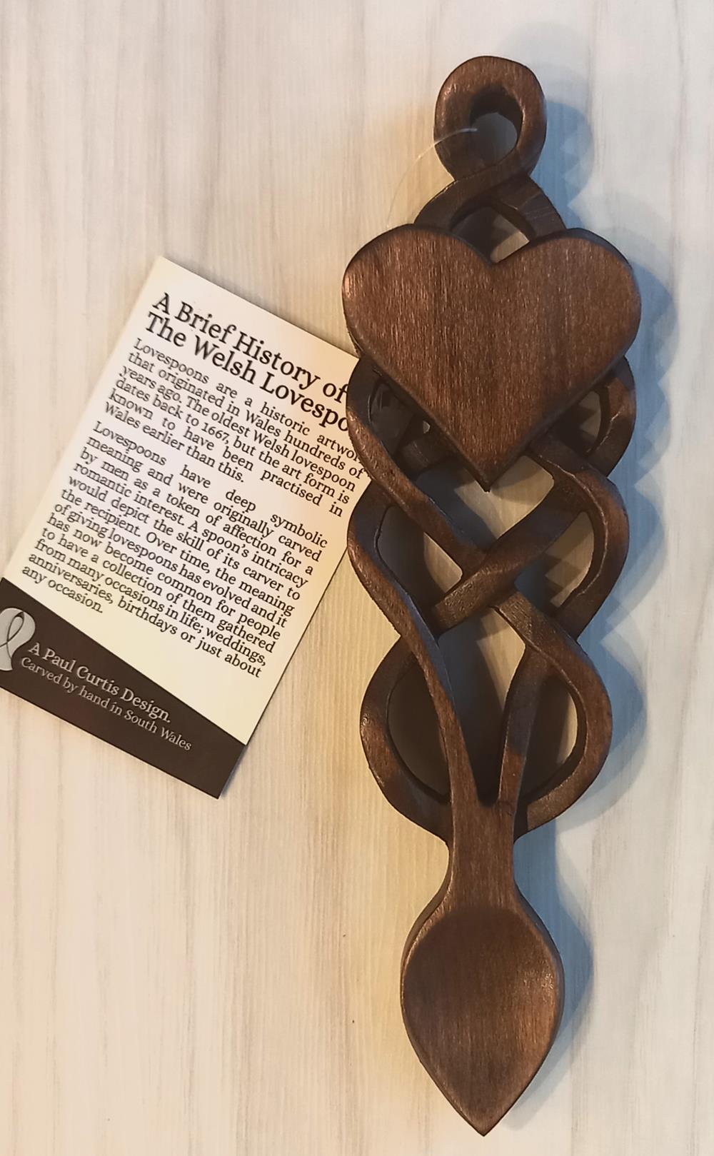 Small Heart & Celtic Knot Work Lovespoon