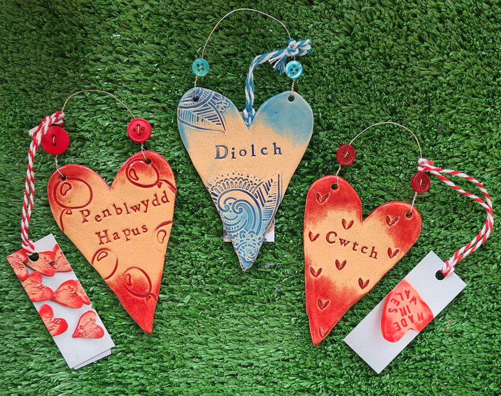 Welsh Ceramic Heart *Designs Vary*