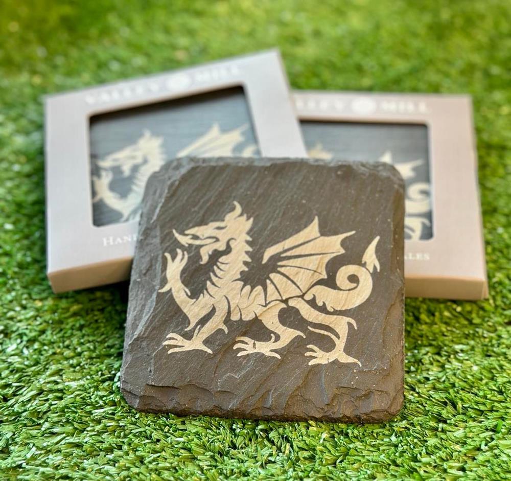 Welsh Slate Coaster (Choice of Designs)