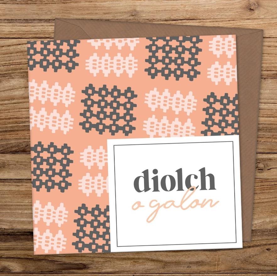 Diolch O Galon Card
