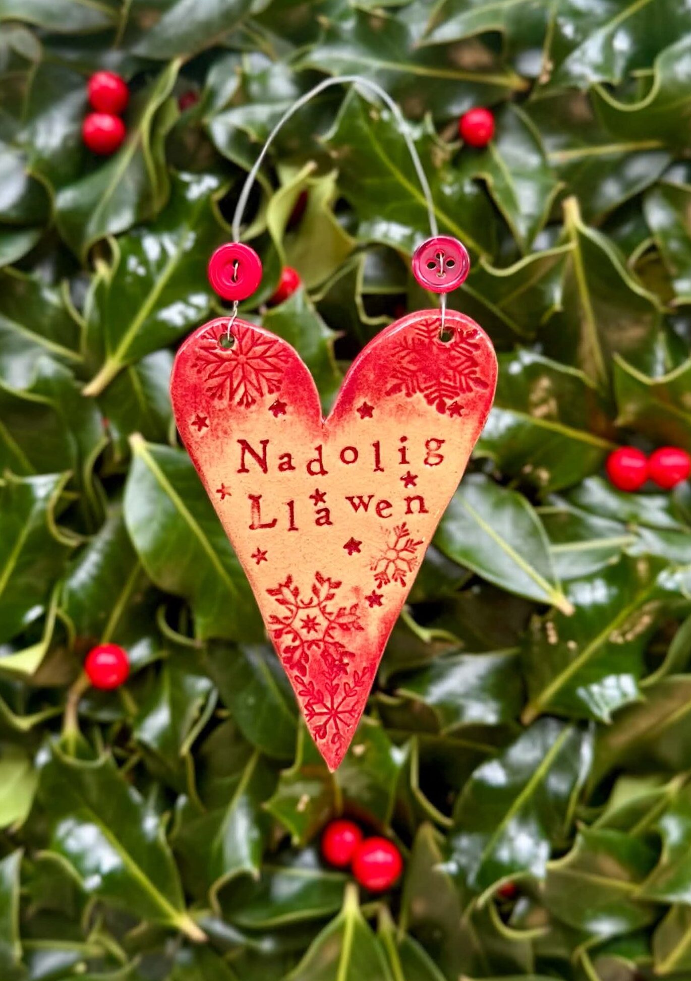 Christmas Ceramic Heart