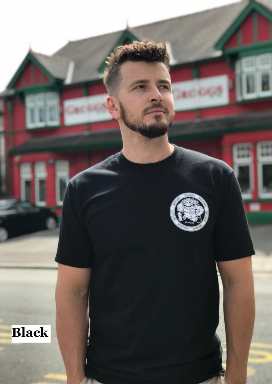Grogg Retro Tee ~ Black
