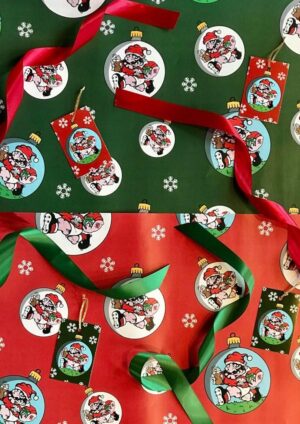 Groggy Christmas Wrapping Paper