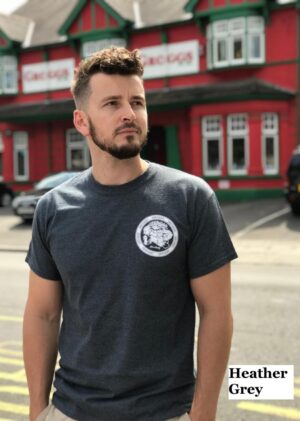 Grogg Retro Tee ~ Heather Grey