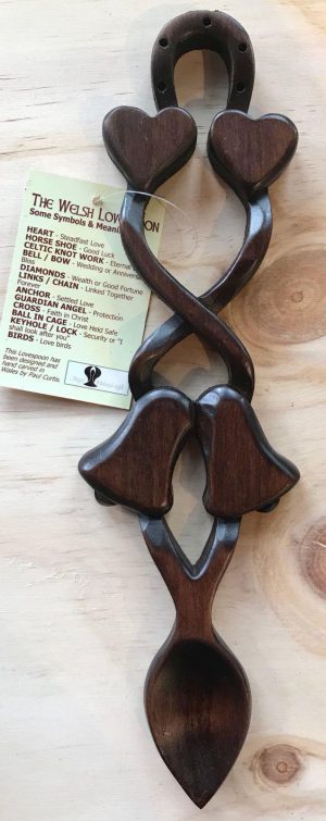 Horseshoe, Double Hearts & Bells Lovespoon