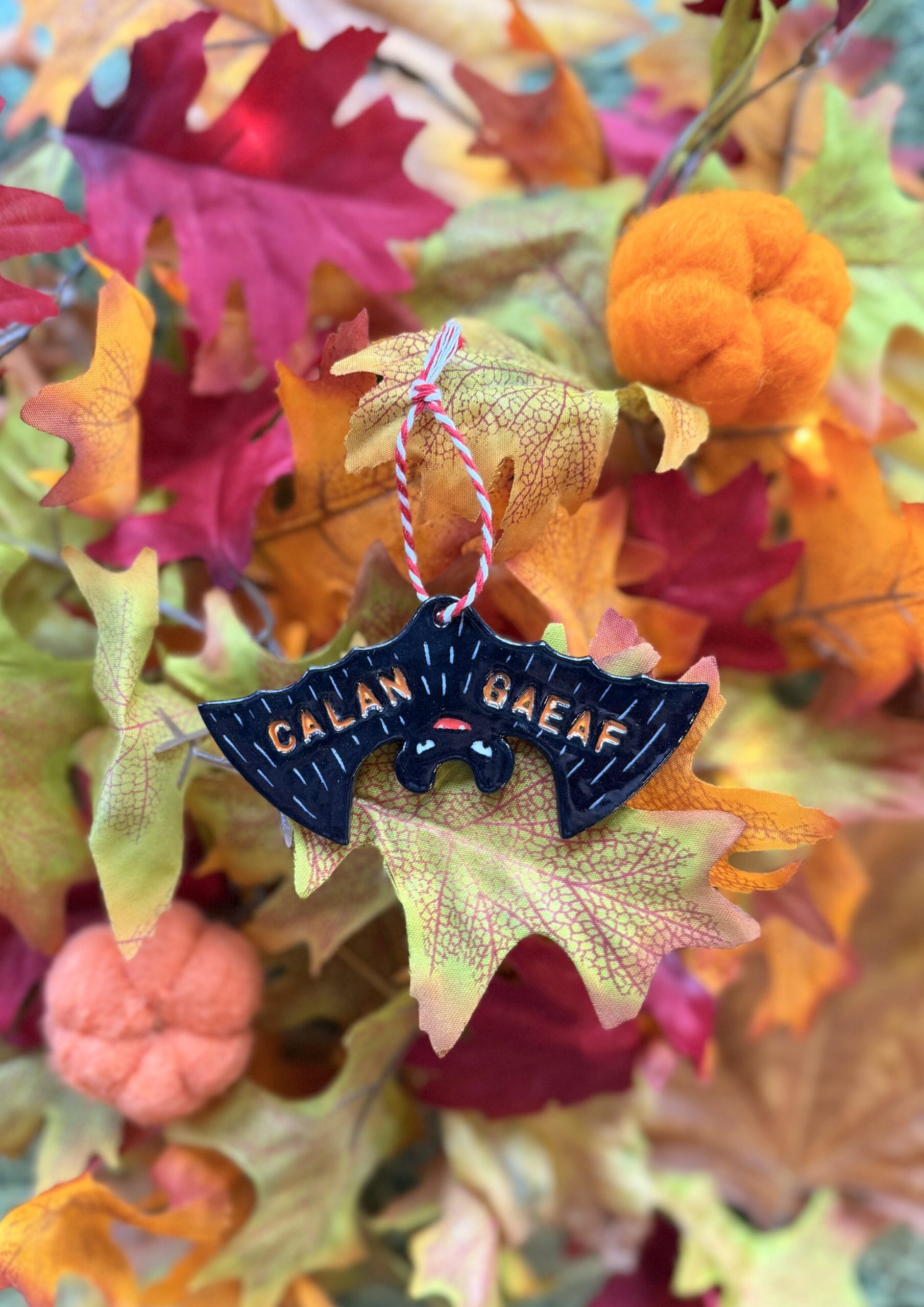 Bat Calan Gaeaf Ceramic Decoration