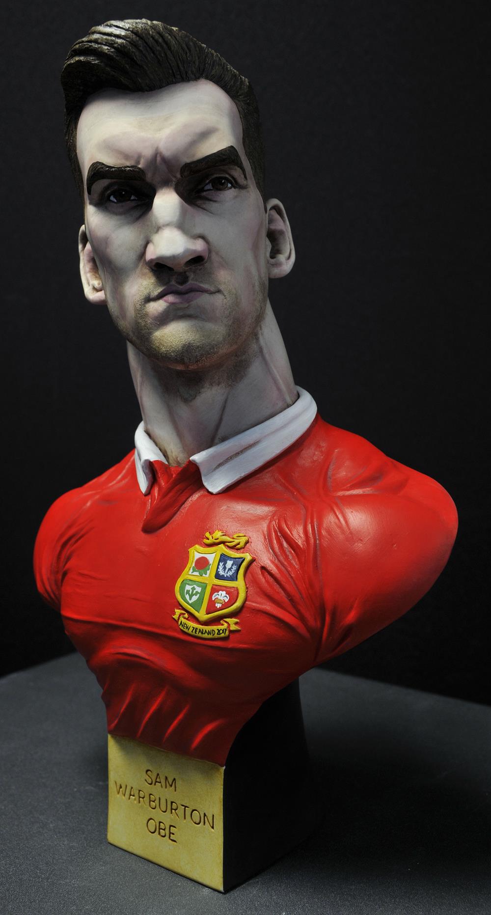 Sam Warburton Lions Bust *14 left* - Image 2