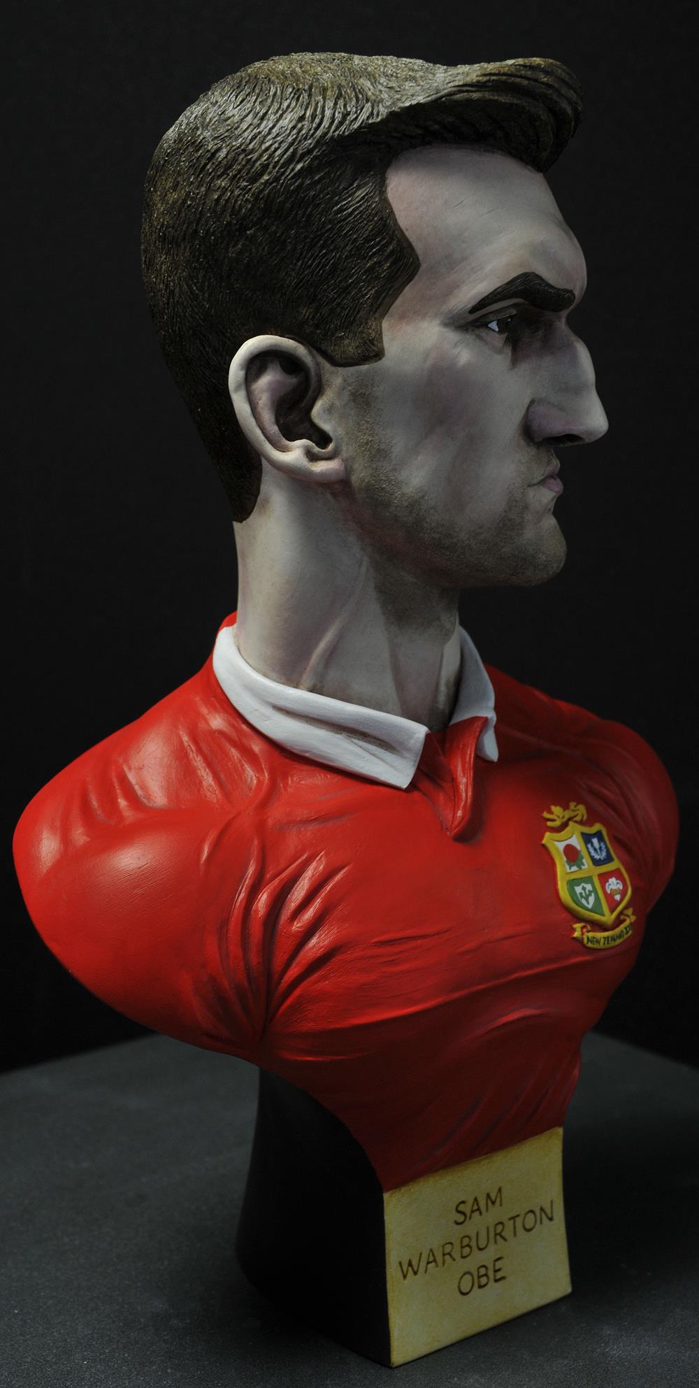 Sam Warburton Lions Bust *14 left* - Image 5