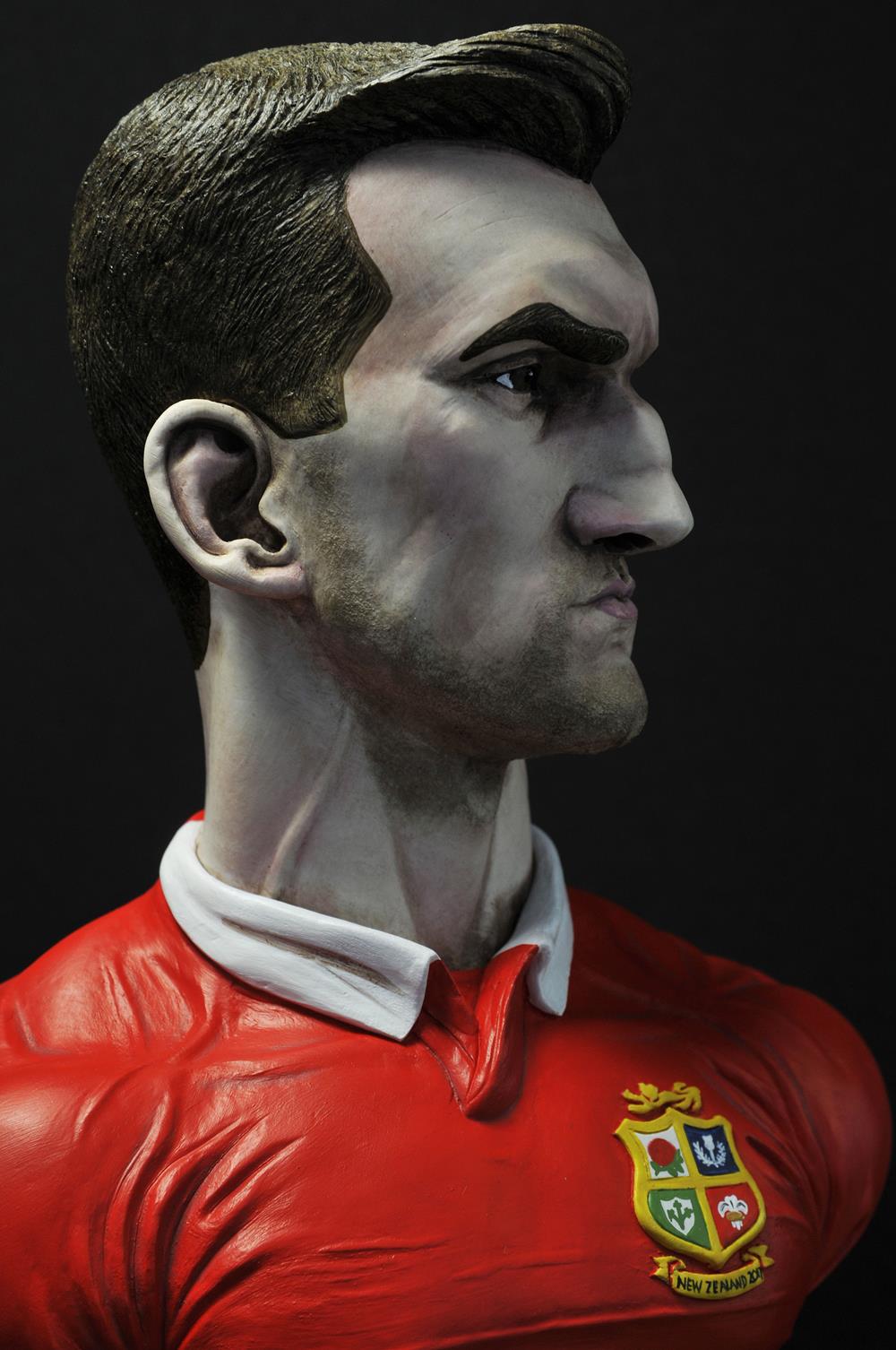 Sam Warburton Lions Bust *14 left* - Image 6