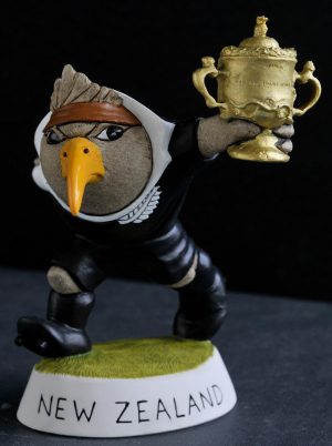 New Zealand Kiwi with Cup