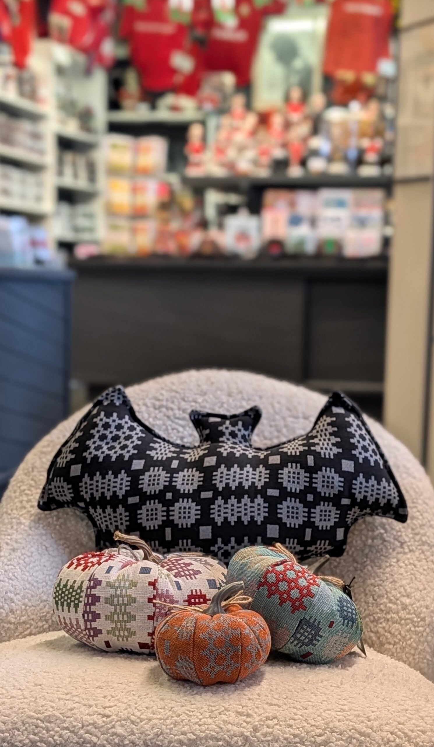 Welsh Blanket Bat Cushion - Image 2