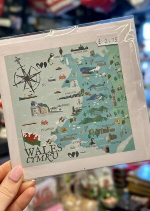 Wales Cymru Map Card