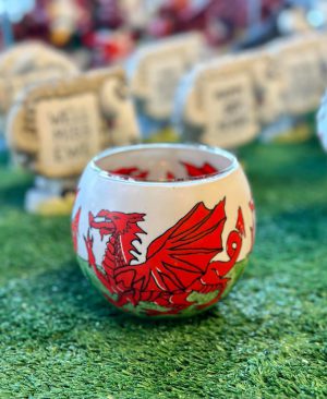 Welsh Dragon Glass Light