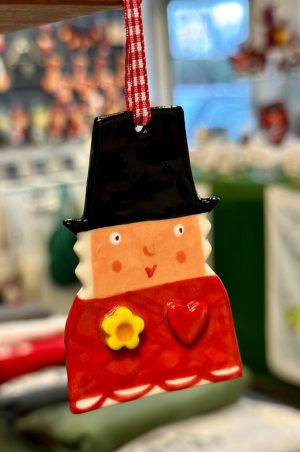 Welsh Lady Ceramic Decoration