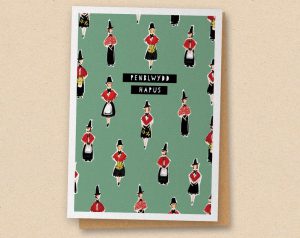 Welsh Lady Penblwydd Hapus Card