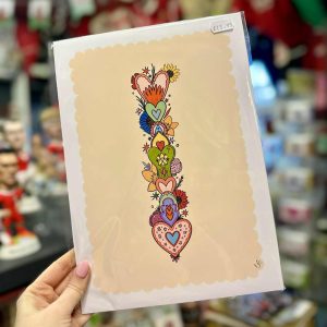 Lovespoon & Flowers A4 Print