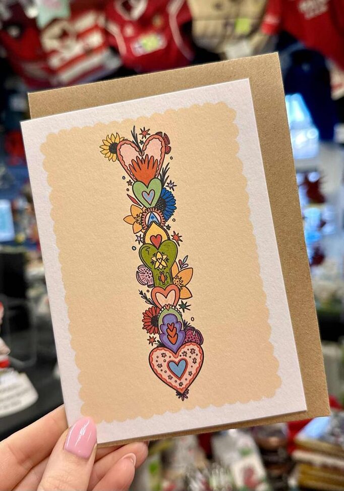 Lovespoon & Flowers Card